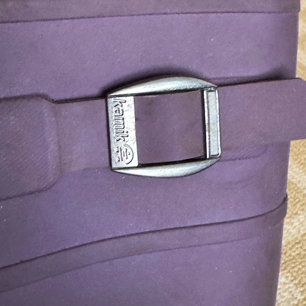Kamik Kids Waterproof Rubber Rain Boots Buckle Winter Outdoor Purple Size 4